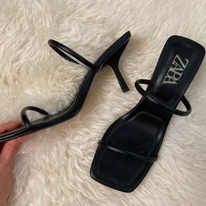 Black Zara Sandal Heels 👠